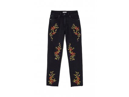 womens jeans with embroidery blackembroidery hm black je 003 upravene