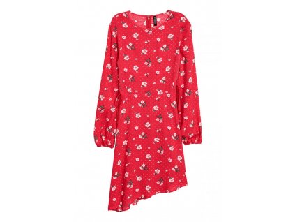 womens patterned dress redfloral hm red dresses 1