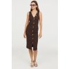 womens fitted dress dark brown hm brown dresses 1