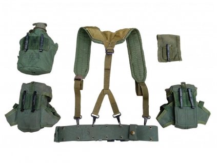 Taktický nosný systém ALICE US LC-2 (treky,sumka M16,lékárnička,čutora 1qt,obal,opasek,Nexus) oliv originál