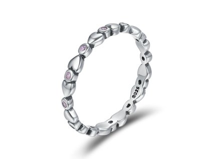Royal Fashion prsten Pole srdcí SCR227